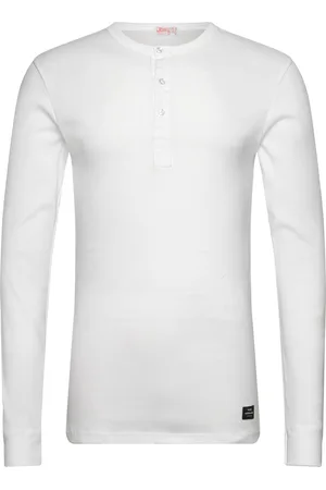 JBS of Denmark Mn X Jbs Of Dk Grandad Underwear Night & Loungewear Pyjama Tops White