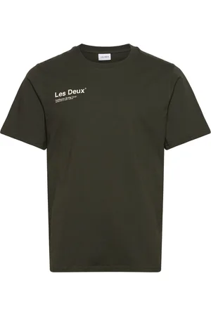 Les Deux Brody T-Shirt 2.0 Tops T-shirts Short-sleeved Khaki Green