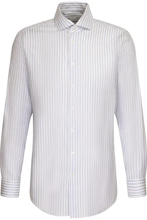 Seidensticker Spread Kent Ot Tops Shirts Business Blue