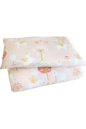 Majvillan True Unicorns Pink Junior Bed Set 100X130 Cm Home Sleep Time Bed Sets Pink