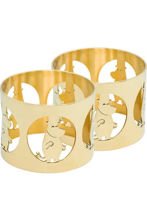 Hilke Collection Napkinrings Hilke X Moomin, Moominpappa Home Tableware Dining & Table Accessories Napkin Rings & Holders Gold