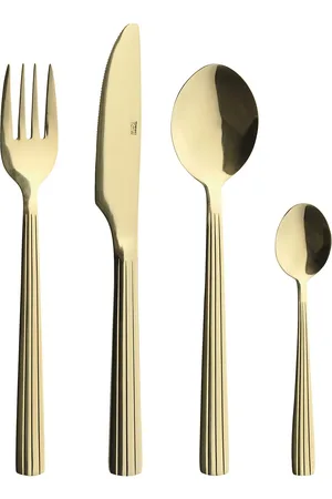 aida Raw Cutlery - 48 Pcs. Set Home Tableware Cutlery Cutlery Set Gold