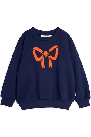 Mini Rodini Bow Application Sweatshirt Tops Sweat-shirts & Hoodies Sweat-shirts Navy