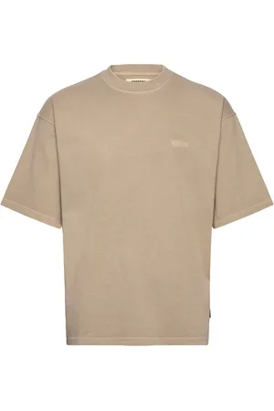 Woodbird Wbbeam Washed Home Tee Tops T-shirts Short-sleeved Beige