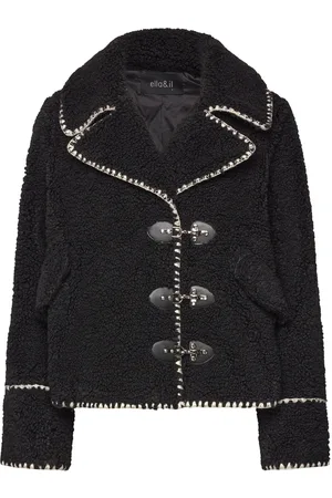Ella&il Maia Teddy Jacket Villakangastakki Black