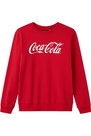 LMTD Nlnsky Cocacola Sweat Bru Bfu Tops Sweat-shirts & Hoodies Sweat-shirts Red