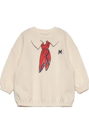Mini Rodini Scarf Sp Sweatshirt Tops Sweat-shirts & Hoodies Sweat-shirts Cream