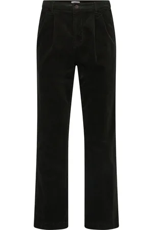 Lindbergh Wide Fit Corduroy Pants Bottoms Trousers Chinos Khaki Green
