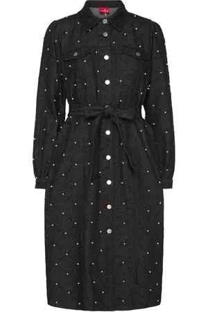 Crās Selenacras Dress Polvipituinen Mekko Black