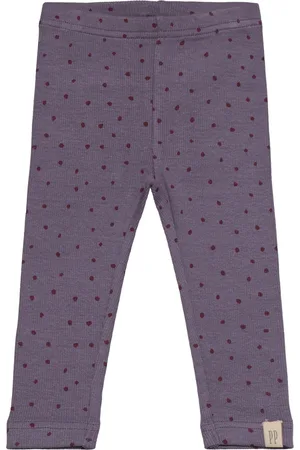 Petit Piao Legging Modal Dot Bottoms Leggings Purple