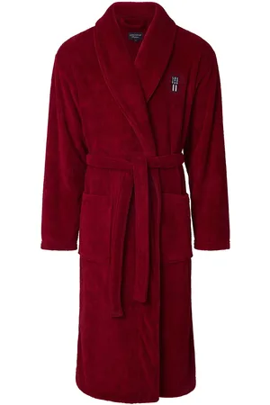 Lexington Lesley Fleece Robe Home Textiles Bathroom Textiles Robes Red