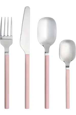 aida Confetti Cutlery 16 Pcs Candyfloss Home Tableware Cutlery Cutlery Set Pink