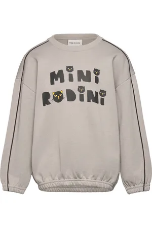 Mini Rodini Cats Sp Sweatshirt Tops Sweat-shirts & Hoodies Sweat-shirts Grey