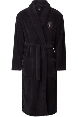 Lexington Lesley Fleece Robe Home Textiles Bathroom Textiles Robes Black