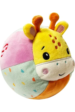 Barbo Toys Animal Bell Ball - Giraffe Toys Baby Toys Educational Toys Interactive Toys Multi/patterned