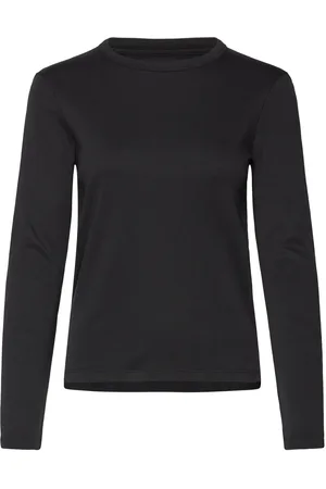 Creative Collective Lucy Longsleeve Tops T-shirts & Tops Long-sleeved Black