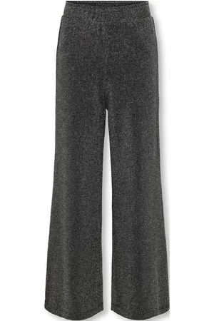 ONLY Kogqueen Glitter Pant Bf Jrs Bottoms Trousers Black
