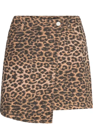 LMTD Nlfleo Twi Wrap Skirt Dresses & Skirts Skirts Short Skirts Brown