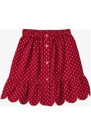 Fliink Dolly Dot Skirt Dresses & Skirts Skirts Short Skirts Red
