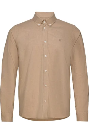 Les Deux Desert Reg Shirt Tops Shirts Casual Beige