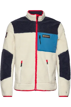 Napapijri Yupik Full-Zip Fleece Tops Sweat-shirts & Hoodies Fleeces & Midlayers Cream