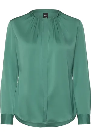HUGO BOSS Banorah Tops Blouses Long-sleeved Green