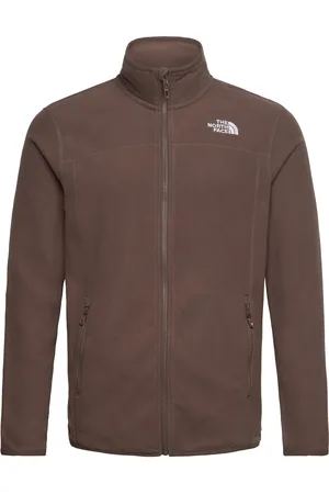 The North Face M 100 Glacier Full Zip - Eu Sport Sweat-shirts & Hoodies Fleeces & Midlayers Brown