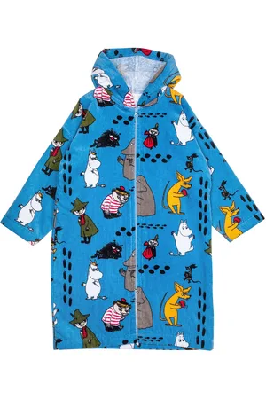 Mumin Fotspår2 Badrock Aamutakki Kylpytakki Blue