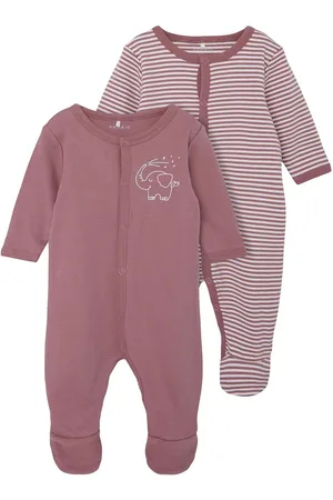 NAME IT Nbnnightsuit 2P W/F Y/D Core Noos Pyjama Sie Jumpsuit Haalari Pink