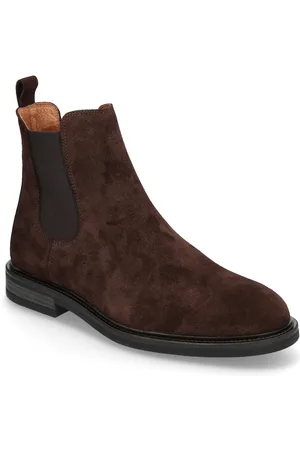 J Lindeberg Chelsea Suede Boot Chelsea-saappaat Bootsit Brown