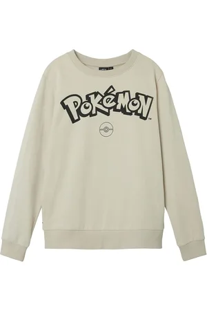 LMTD Nlmstern Pokemon Sweat Bru Sky Tops Sweat-shirts & Hoodies Sweat-shirts Cream