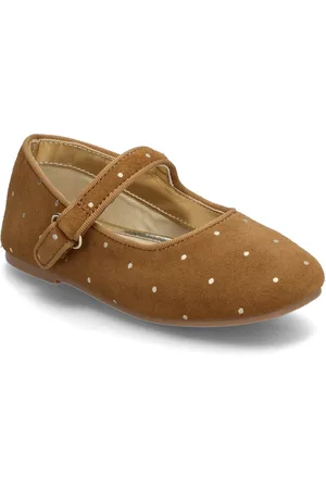 MANGO Suede Ballerinas Ballerinat Brown