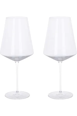aida Ultima Mouthblown Crystal Glass Bordeaux 700 Ml. 2 Pcs. Giftbox Home Tableware Glass Wine Glass Red Wine Glasses Nude