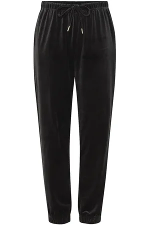 Pieces® Pcsilli Hw Velvet Sweat Pants Fc Bc Bottoms Sweatpants Black