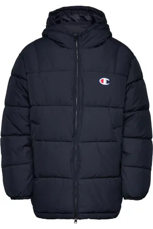 Champion Hooded Jacket Vuorillinen Takki Topattu Takki Navy