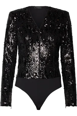 Copenhagen Muse Cmsequince-Bodystocking Tops T-shirts & Tops Bodies Black