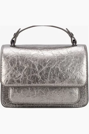 Hvisk Renei Shiny Structure Bags Small Shoulder Bags-crossbody Bags Silver