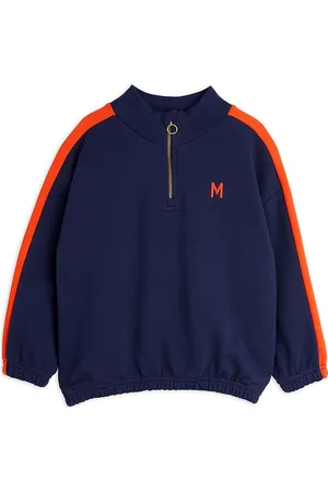 Mini Rodini Panel Emb Sweatshirt Tops Sweat-shirts & Hoodies Sweat-shirts Navy