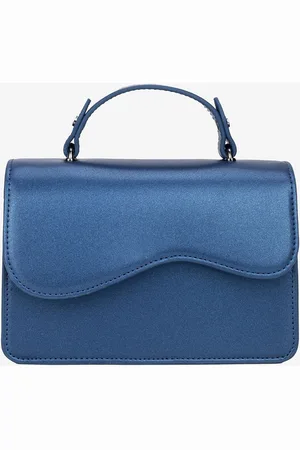 Hvisk Crane Shiny Structure Bags Small Shoulder Bags-crossbody Bags Blue