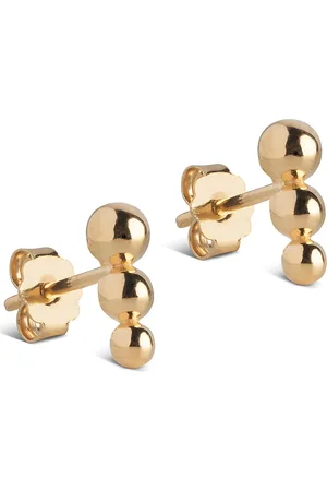 Enamel Trinity Studs Accessories Jewellery Earrings Studs Gold