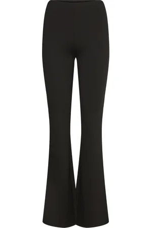 MANGO Flared Leggings Bottoms Leggings Black