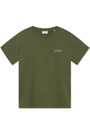 Les Deux Crew T-Shirt Tops T-shirts Short-sleeved Green