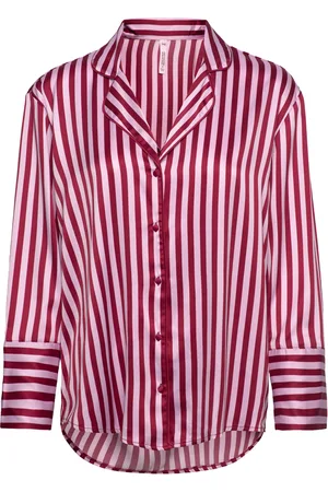 Hunkemöller Satin Long-Sleeved Jacket Toppi Pink
