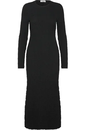 Soaked in Luxury Sldauphine Dress Polvipituinen Mekko Black