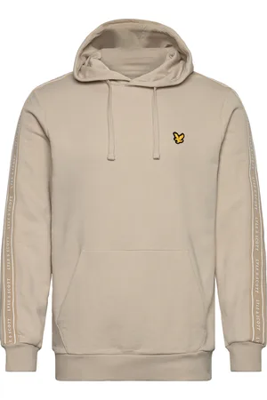Lyle & Scott Tape Hoodie Tops Sweat-shirts & Hoodies Hoodies Beige