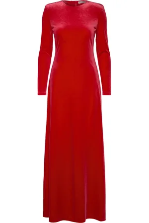 INWEAR Brendaiw Long Dress Maksimekko Juhlamekko Red