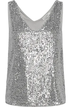 INWEAR Barbaraiw Top Tops T-shirts & Tops Sleeveless Silver