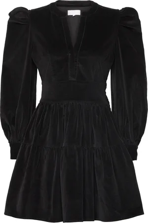 Creative Collective Isabella Corduroy Dress Polvipituinen Mekko Black