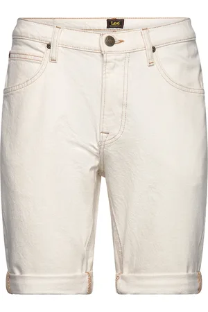 Lee 5 Pocket Short Bottoms Shorts Denim Cream