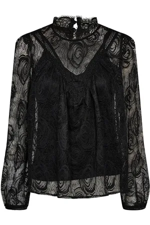 Numph Nuibis Shirt Tops Blouses Long-sleeved Black